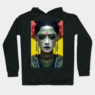 Beautiful Aztec Zombie Queen Hoodie